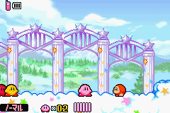 Hoshi no Kirby: Kagami no Daimeikyuu screenshot 3 for GameBoy Advance